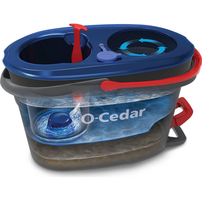 slide 2 of 22, O-Cedar EasyWring RinseClean Spin Mop & Bucket System, 1 ct