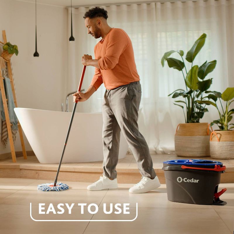 slide 5 of 23, O-Cedar RinseClean Spin Mop & Bucket System, 1 ct