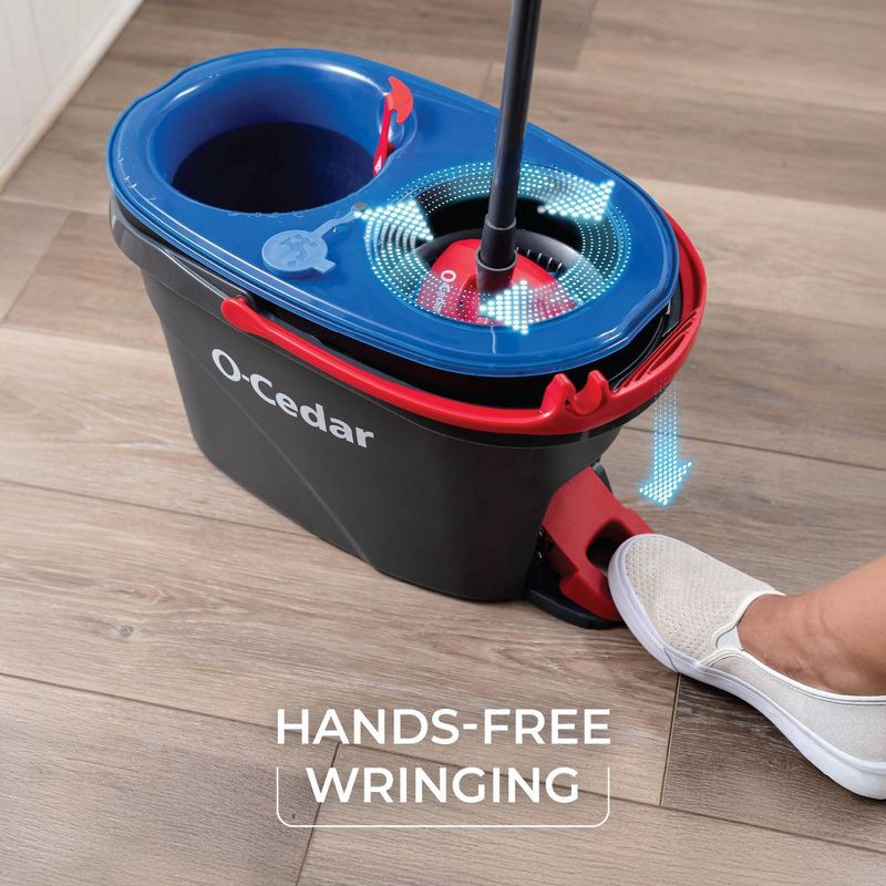 slide 6 of 23, O-Cedar RinseClean Spin Mop & Bucket System, 1 ct