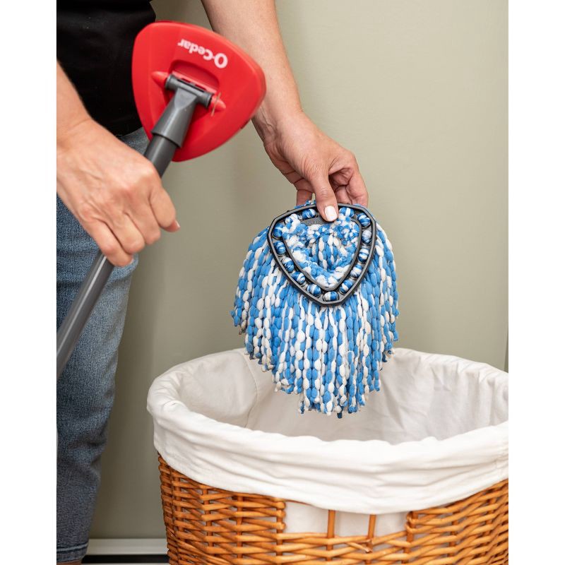 slide 9 of 22, O-Cedar EasyWring RinseClean Spin Mop & Bucket System, 1 ct