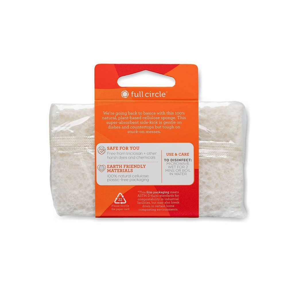 slide 2 of 6, Full Circle Plain Jane Plant Sponge, 3 ct