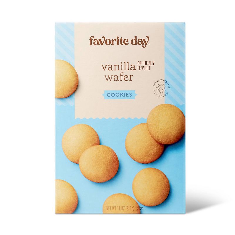 slide 1 of 4, Vanilla Artificially Flavored Wafer Cookies - 11oz - Favorite Day™, 11 oz