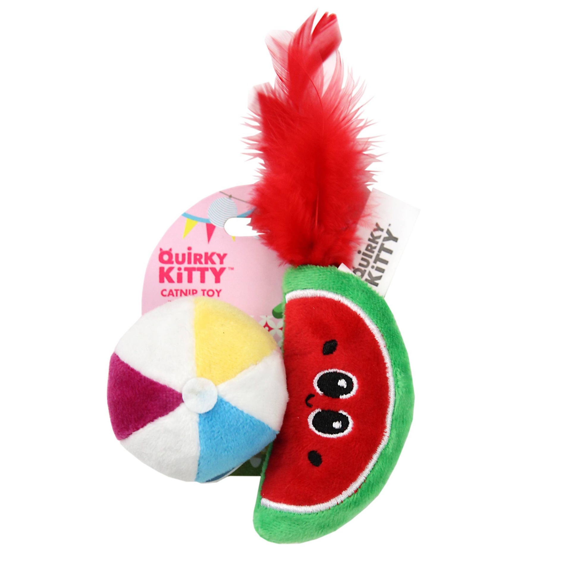 slide 1 of 5, Quirky Kitty Pool Party Cat Toy, 1 ct