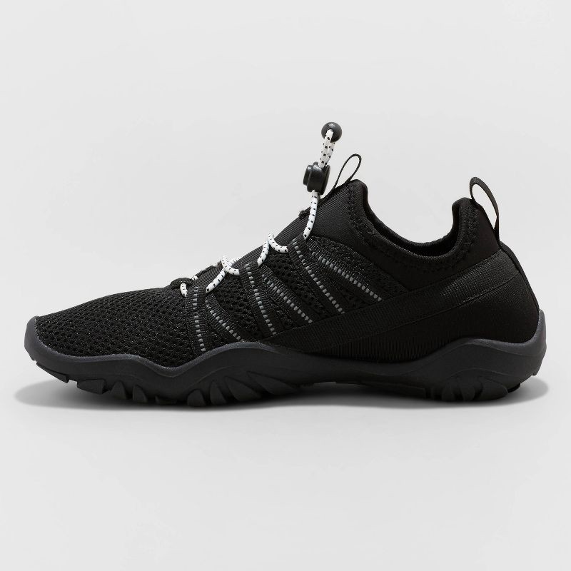 slide 2 of 4, Women's Aurora Water Shoes - All In Motion™ Black 6: Bungee Toggle, EVA Insole, Flocked Outsole, 1 ct