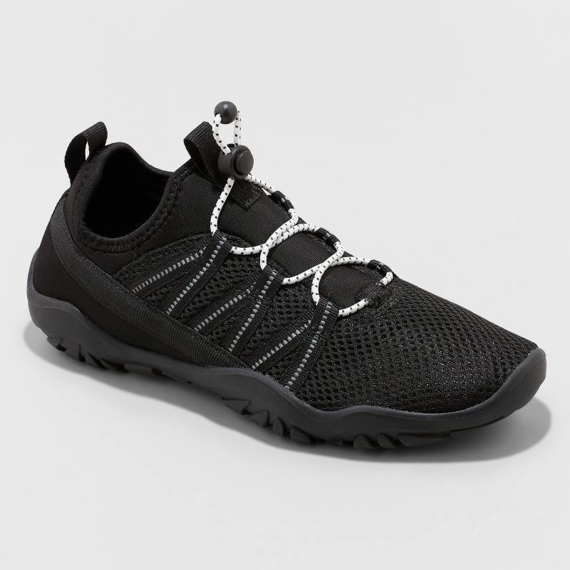 slide 1 of 4, Women's Aurora Water Shoes - All In Motion™ Black 6: Bungee Toggle, EVA Insole, Flocked Outsole, 1 ct