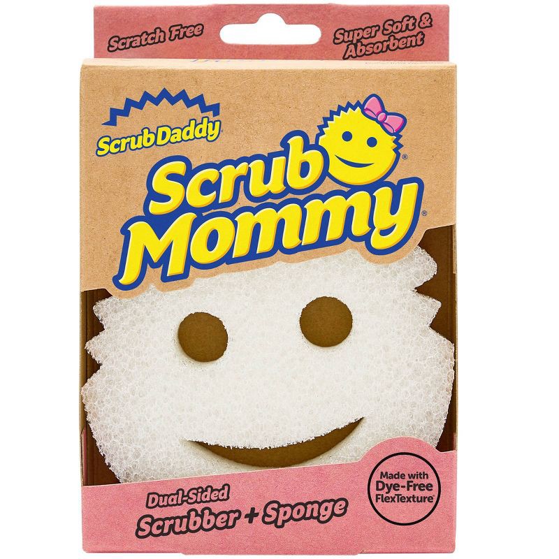 slide 1 of 8, Scrub Daddy Dye Free Scrub Mommy Sponge, 1 ct