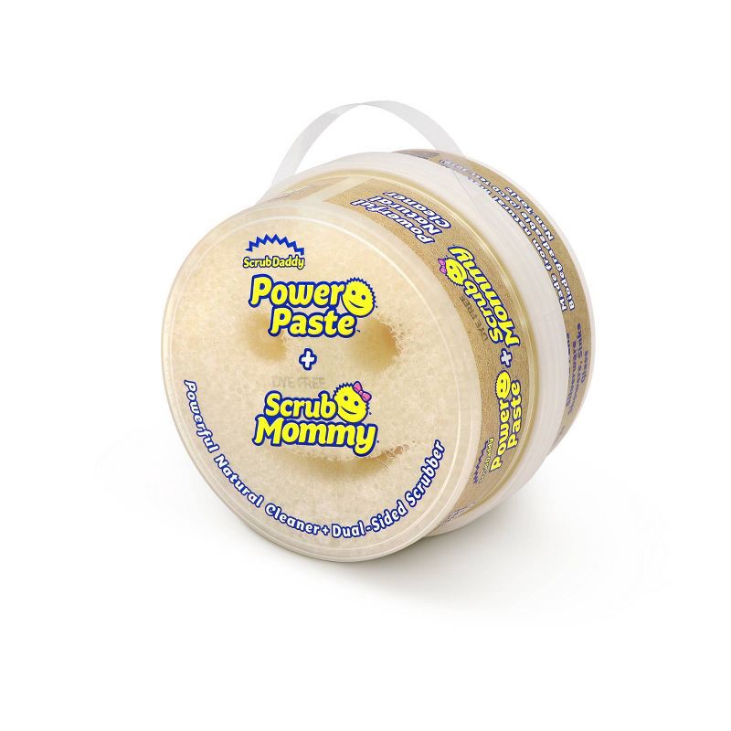 slide 5 of 9, Scrub Daddy PowerPaste + Scrub Mommy Dye Free Sponge Natural Household Cleanser, 1 ct