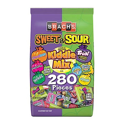 slide 1 of 1, Brach's Sweet and Sour Kiddie Mix, 280 ct; 67.6 oz