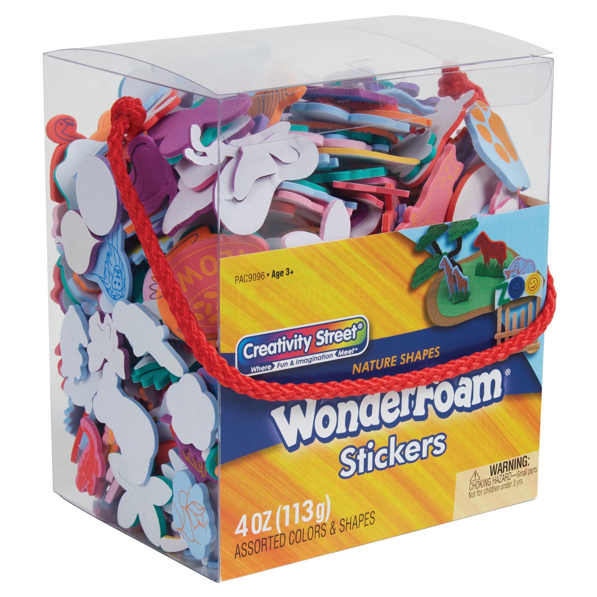 slide 1 of 1, Creativity Street  WonderFoam Sticker Box, 3D Nature,  Assorted Sizes, 4 oz., 4 oz