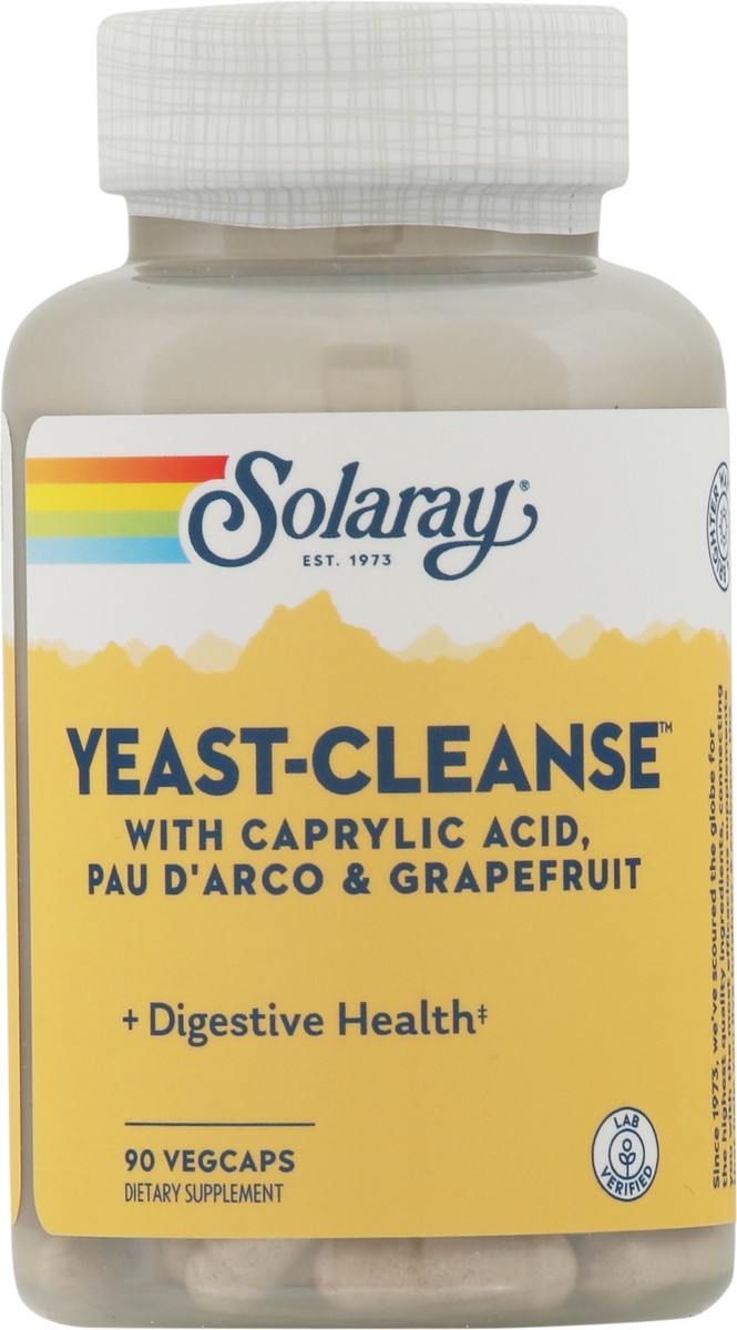 slide 9 of 13, Solaray Yeast-Cleanse 90 VegCaps, 90 ct vcp