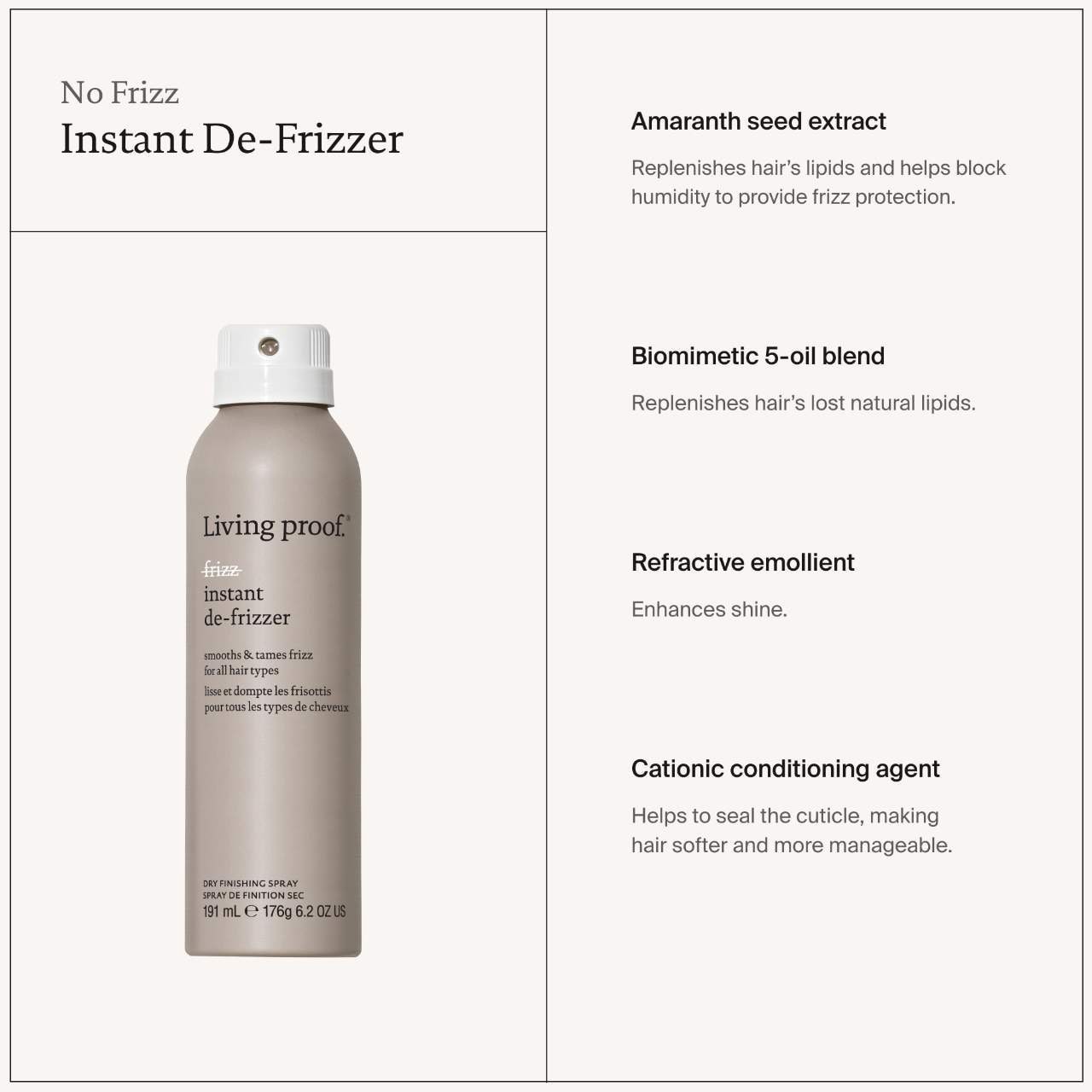 slide 3 of 6, Living Proof Mini No Frizz Instant De-Frizzer 2.8 oz/ 98 mL, 