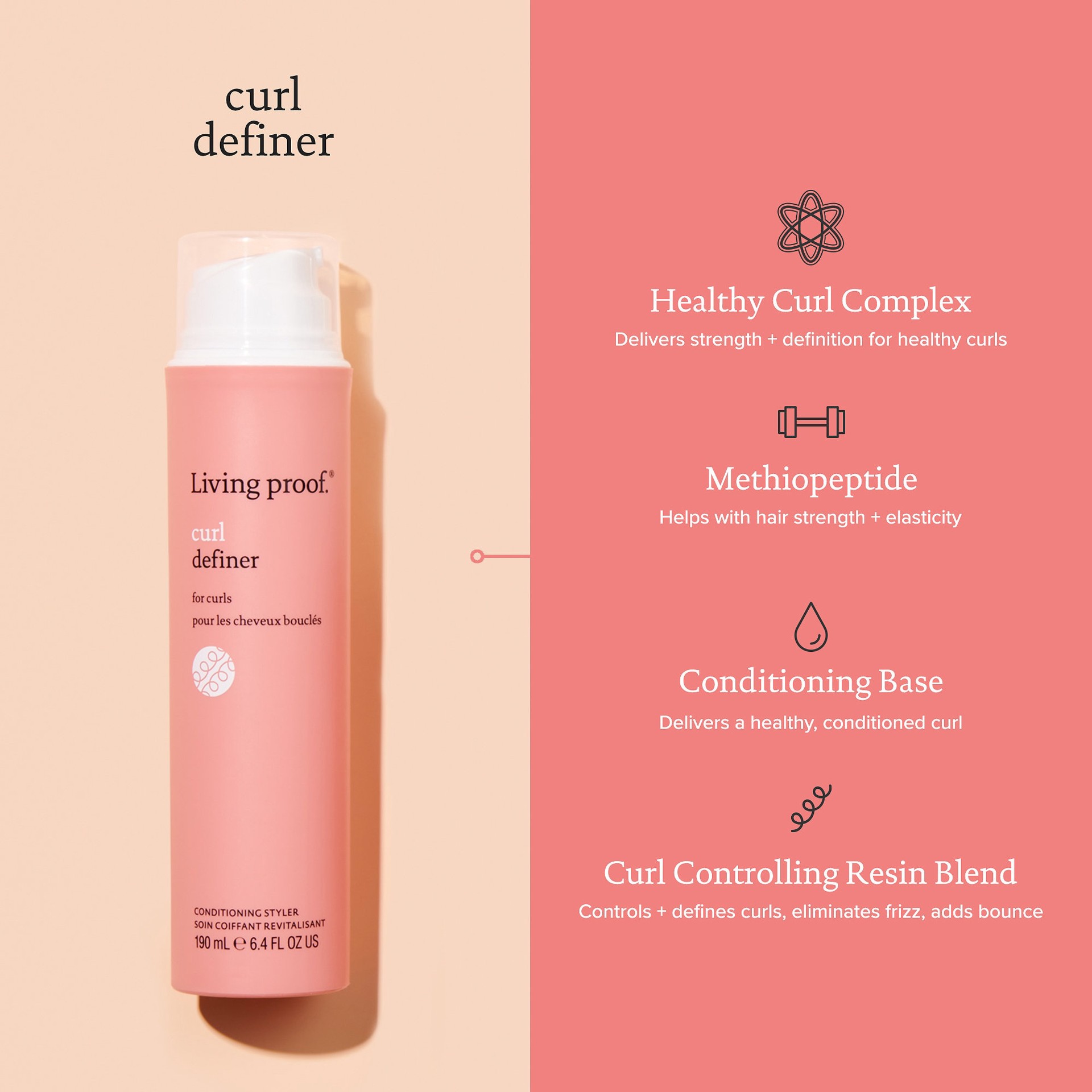 slide 9 of 11, Living Proof Curl Definer Conditioning Cream 6.4 oz/ 190 mL, 