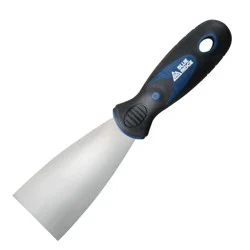 Blue Ridge Tools 2-in-1 Putty Knife: Stainless Steel Spackle Scraper, Poly-Paraphenylene Handle, 1 Year Warranty