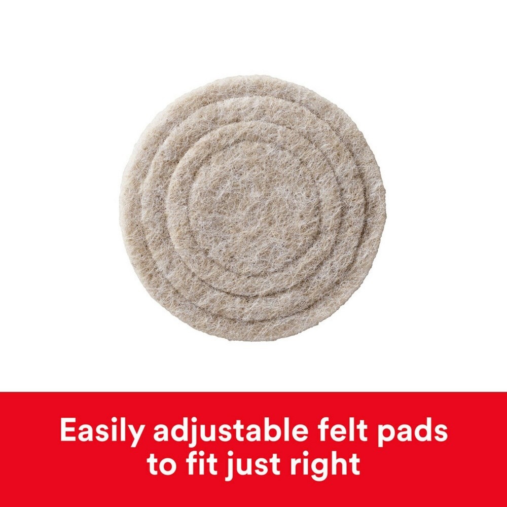 slide 3 of 9, Scotch 1.5" Custom Fit Felt Pads Beige, 1 ct
