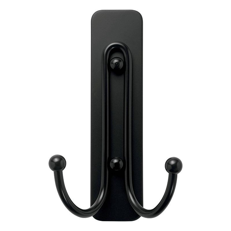 slide 4 of 11, Command Large and Small Decorative Hooks Matte Black: Adhesive Wall & Towel Hooks, 4 lb Capacity, Set of 3, 4 lb