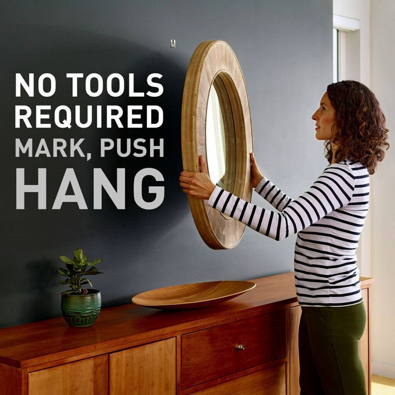 slide 7 of 17, 3M Claw Drywall Picture Hanging Kit: Metal Utility Hooks, 45 lb Capacity, 10 Pack, Gray, 45 lb, 10 ct