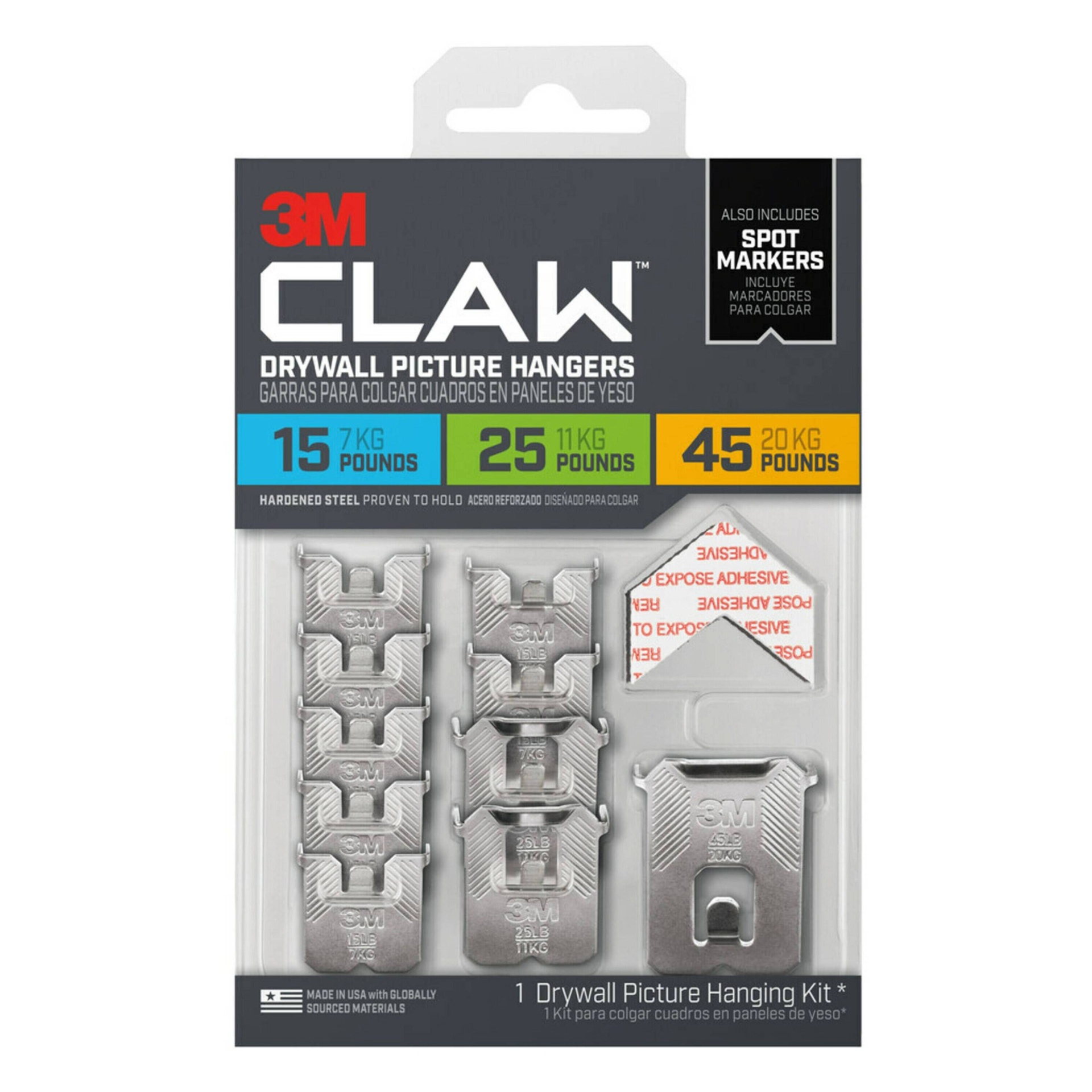 slide 1 of 13, 3M Claw Drywall Picture Hanging Kit, 1 ct