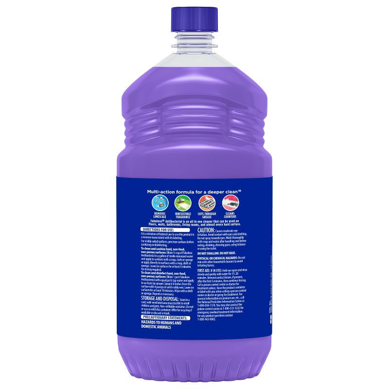 slide 11 of 15, Fabuloso Lavender Anti-Bacterial Multi-Purpose Cleaner - 48 fl oz, 48 fl oz