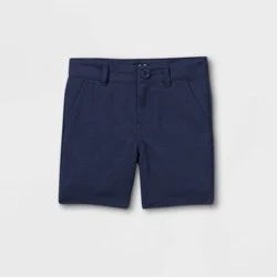 Light Navy Blue Toddler Boys' Woven Quick Dry Chino Shorts - Cat & Jack Blue 3T