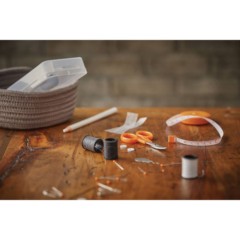 slide 5 of 6, Fiskars Sewing Survival Kit: Travel Size with Tape Measure, Needles, Thread & Scissors, 62 Pieces, 62 ct