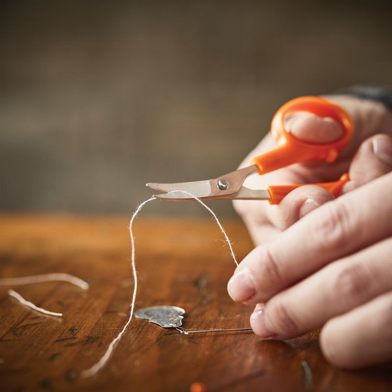slide 7 of 7, Fiskars Sewing Survival Kit: Travel Size with Tape Measure, Needles, Thread & Scissors, 62 Pieces, 62 ct