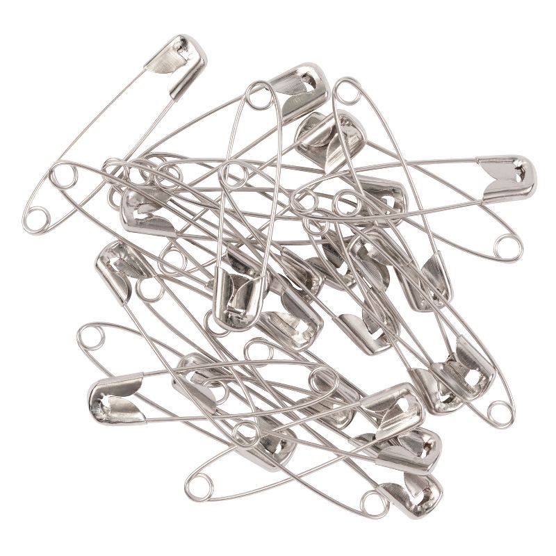 slide 7 of 7, Fiskars 75pc Craft and Quilting Safety Pins: Steel Silver Pins for Sewing and Multipurpose Use, 75 ct