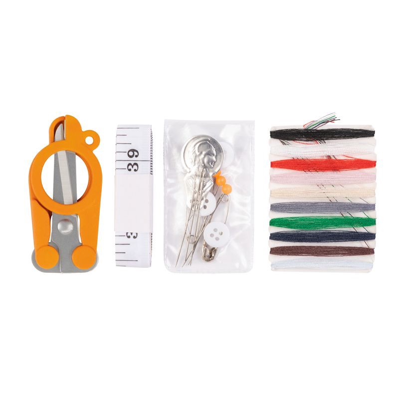 slide 5 of 8, Fiskars 27pc Travel Sewing Kit with Case and TSA Compliant Scissors, 27 ct