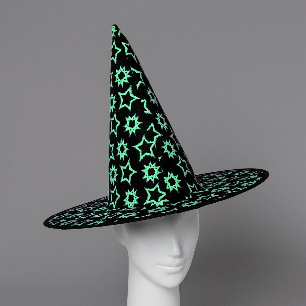 slide 2 of 4, Kids' Glow in the Dark Witch Halloween Costume Hat - Hyde & EEK! Boutique, 1 ct
