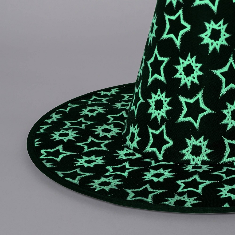 slide 4 of 4, Kids' Glow in the Dark Witch Halloween Costume Hat - Hyde & EEK! Boutique, 1 ct