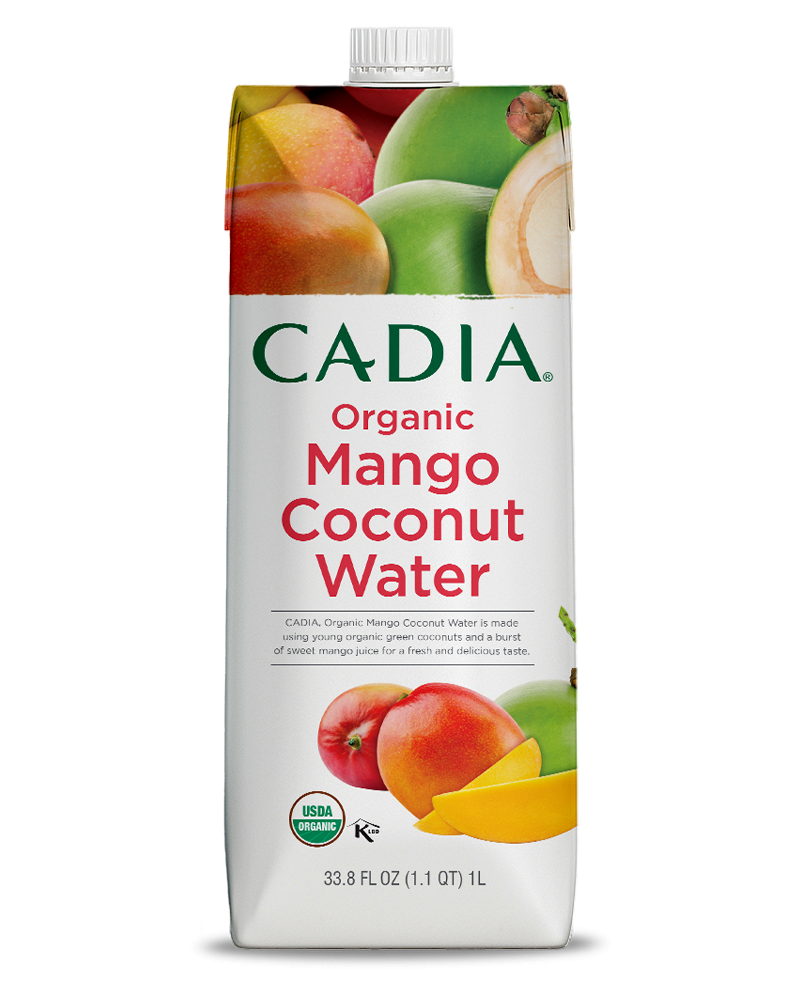 slide 1 of 1, Cadia Organic Mango Coconut Water, 1 liter