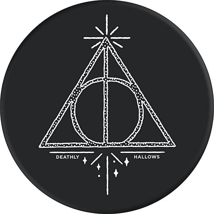 slide 1 of 1, Harry Potter PopSockets Deathly Hallows Collapsible Phone Grip and Stand, 1 ct