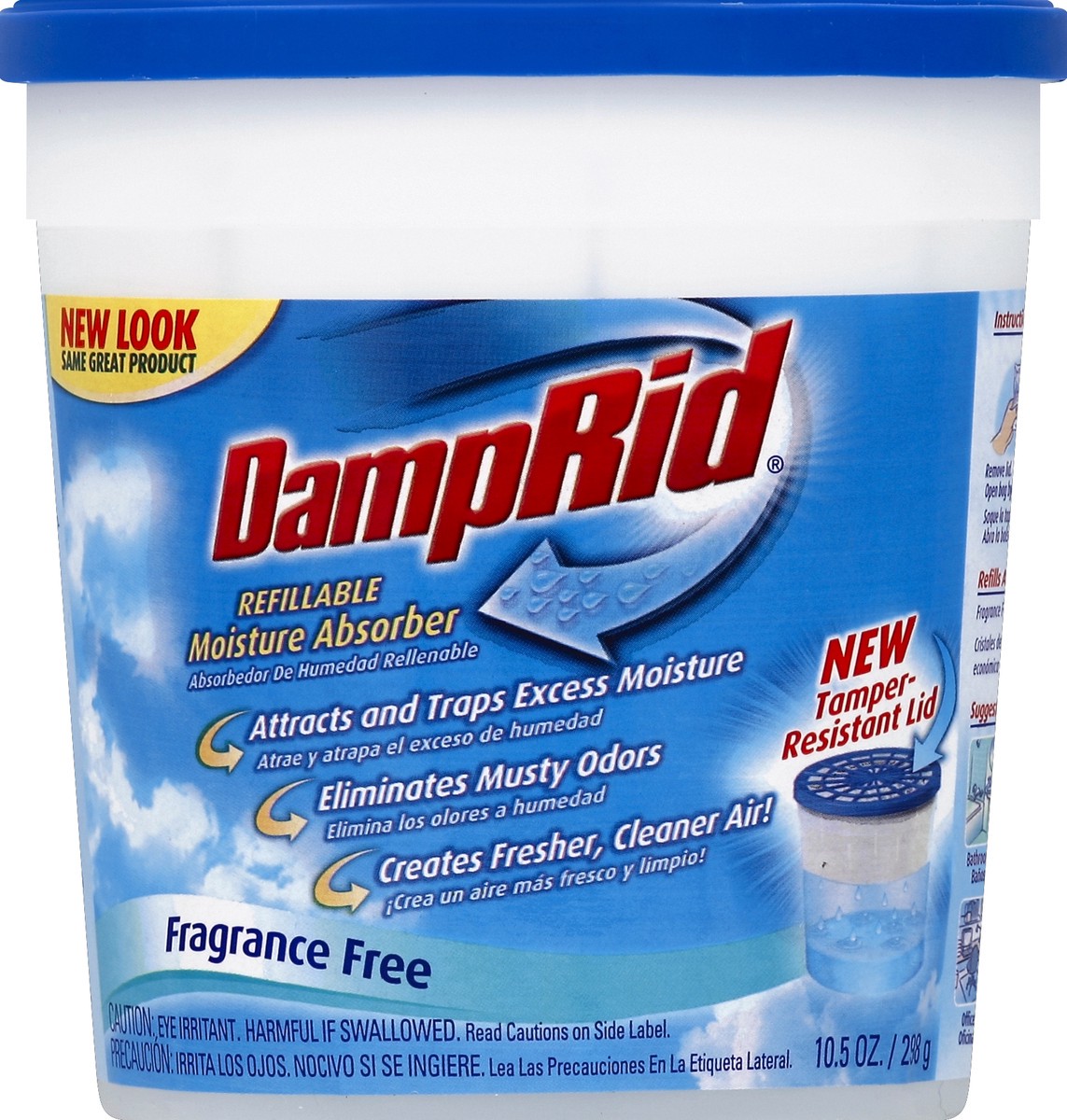 slide 1 of 3, DampRid Refillable Moisture Absorber, 10.5 oz