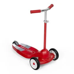Radio Flyer Grow With Me Beginner Kids' Kick Scooter - Red: Adjustable Handlebar, Non-Slip Deck