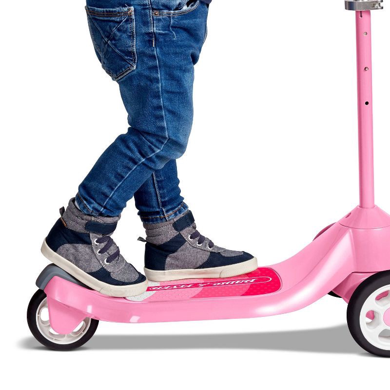 slide 3 of 6, Radio Flyer Grow With Me Beginner Kids' Kick Scooter - Pink: Adjustable Handlebar, Non-Slip Deck, 1 ct