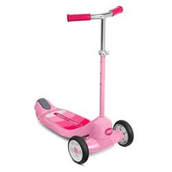 Radio Flyer Grow With Me Beginner Kids' Kick Scooter - Pink: Adjustable Handlebar, Non-Slip Deck