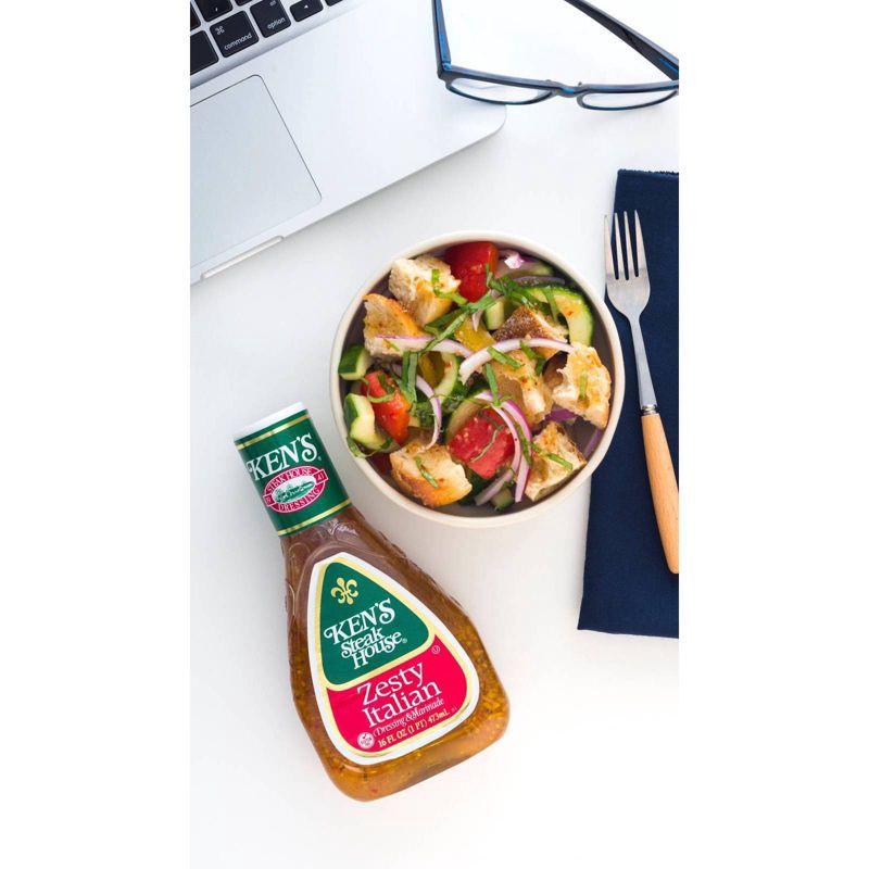 slide 2 of 5, Ken's Steak House Zesty Italian - 16fl oz, 16 fl oz