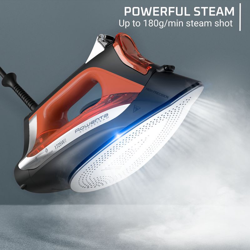 slide 2 of 9, Rowenta Steam Iron Access Steam Vertical Steaming Red, 1 ct