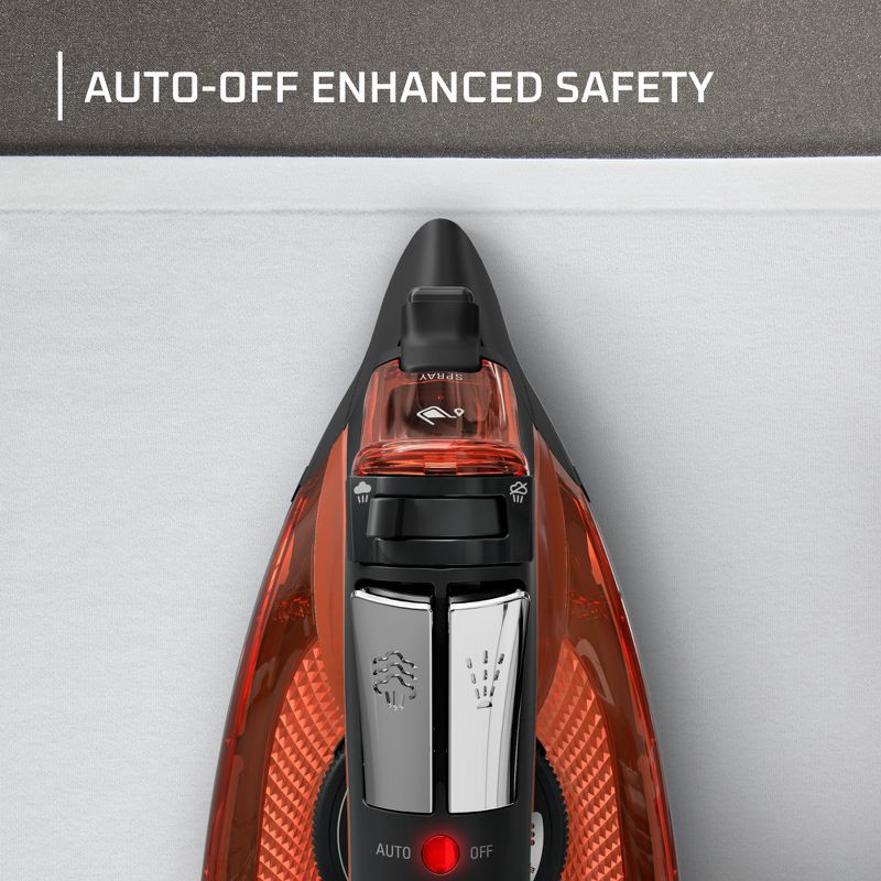 slide 7 of 9, Rowenta Steam Iron Access Steam Vertical Steaming Red, 1 ct