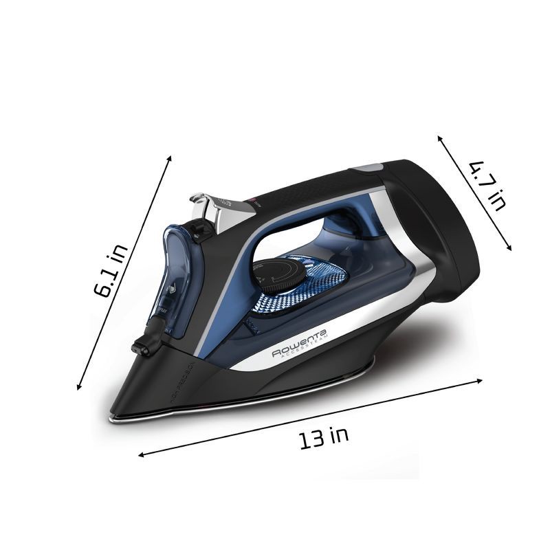 slide 9 of 10, Rowenta Steam Iron Access Steam Vertical Steaming Blue/Black, 1 ct