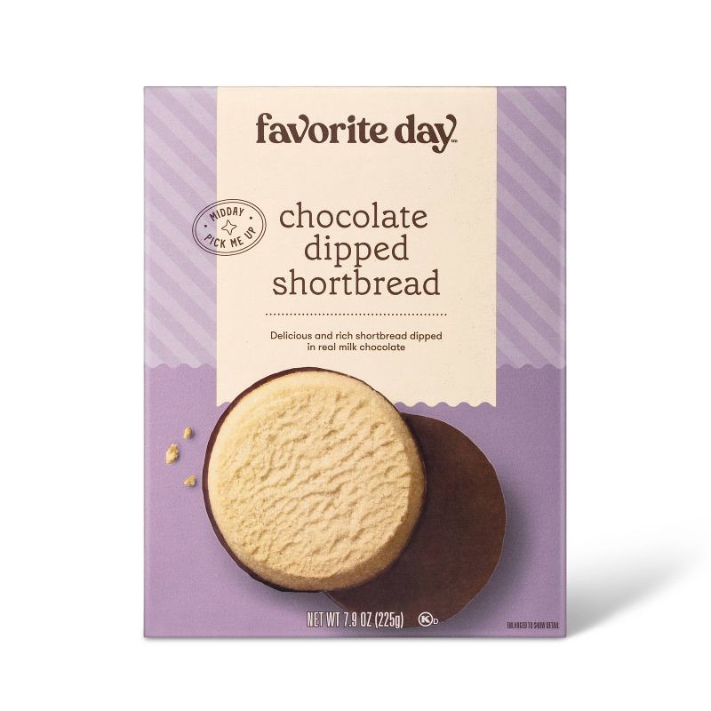 slide 1 of 3, Chocolate Dipped Shortbread - 7.9oz - Favorite Day™, 7.9 oz