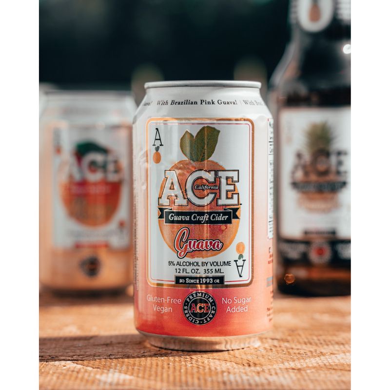 slide 3 of 8, ACE Cider Ace Guava Hard Cider -6pk/12 fl oz Cans, 6 ct; 12 fl oz