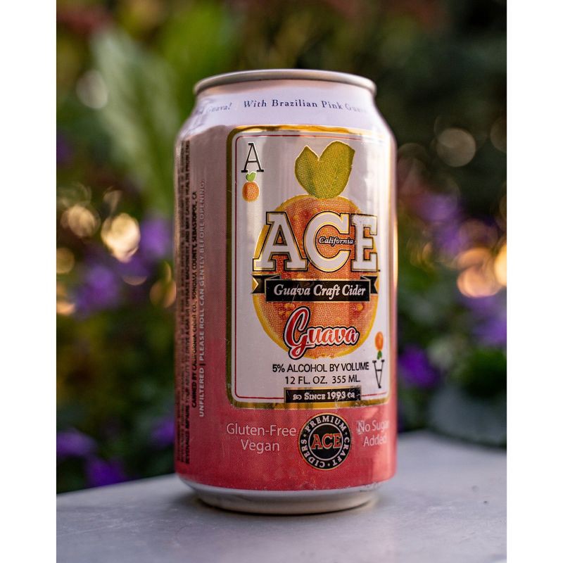 slide 7 of 8, ACE Cider Ace Guava Hard Cider -6pk/12 fl oz Cans, 6 ct; 12 fl oz