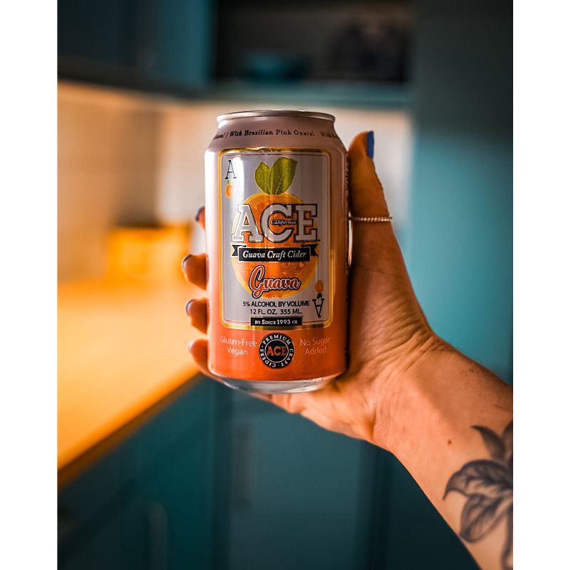 slide 8 of 8, ACE Cider Ace Guava Hard Cider -6pk/12 fl oz Cans, 6 ct; 12 fl oz