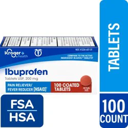 Kroger Ibuprofen Pain Reliever Coated 200Mg Tablets