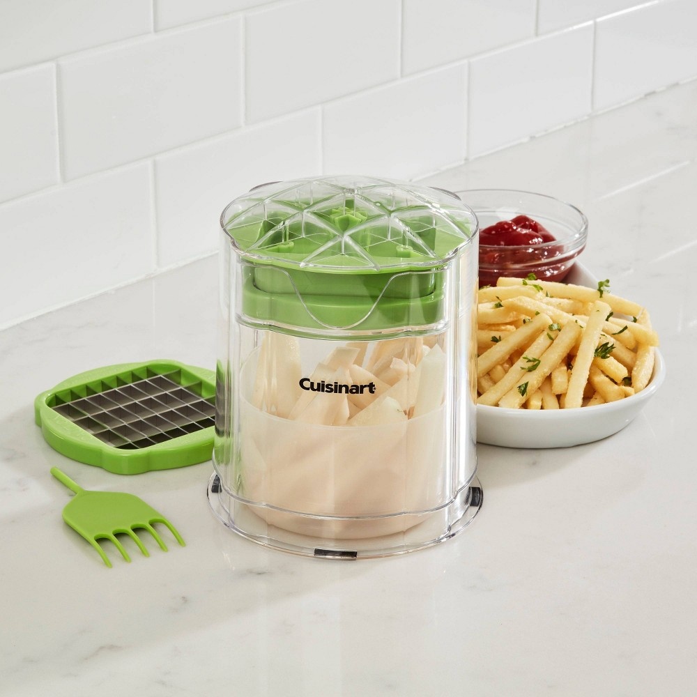 slide 4 of 4, Cuisinart PrepExpress White and Green French Fry Cutter - CTG-00-FFC, 1 ct