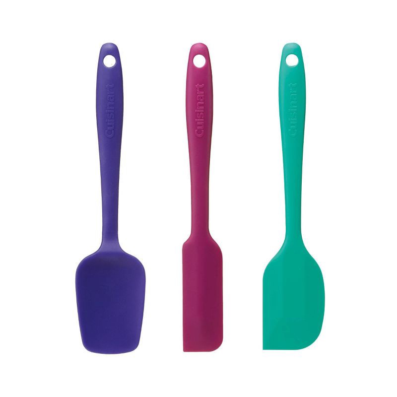 slide 1 of 6, Cuisinart MINI 3pc Silicone Jeweled Toned Spatula Set, 3 ct