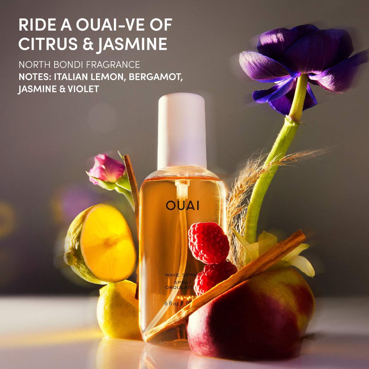 slide 4 of 9, OUAI Texturizing Wave Spray 6 oz / 177 ml,