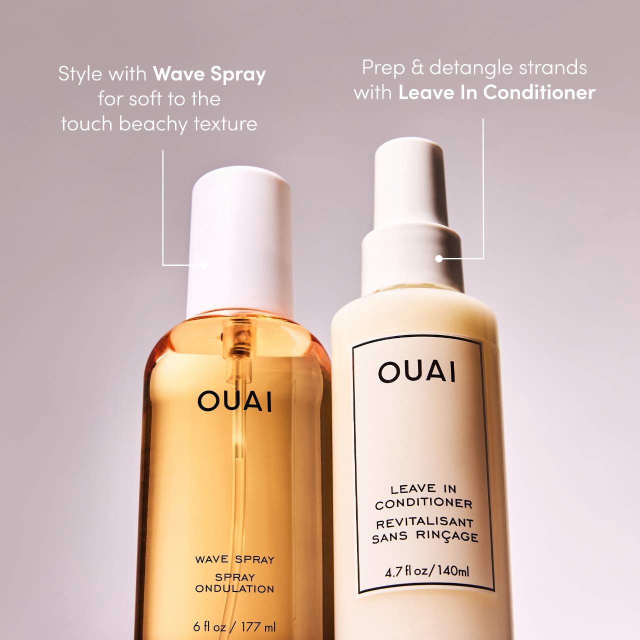 slide 9 of 9, OUAI Texturizing Wave Spray 6 oz / 177 ml,