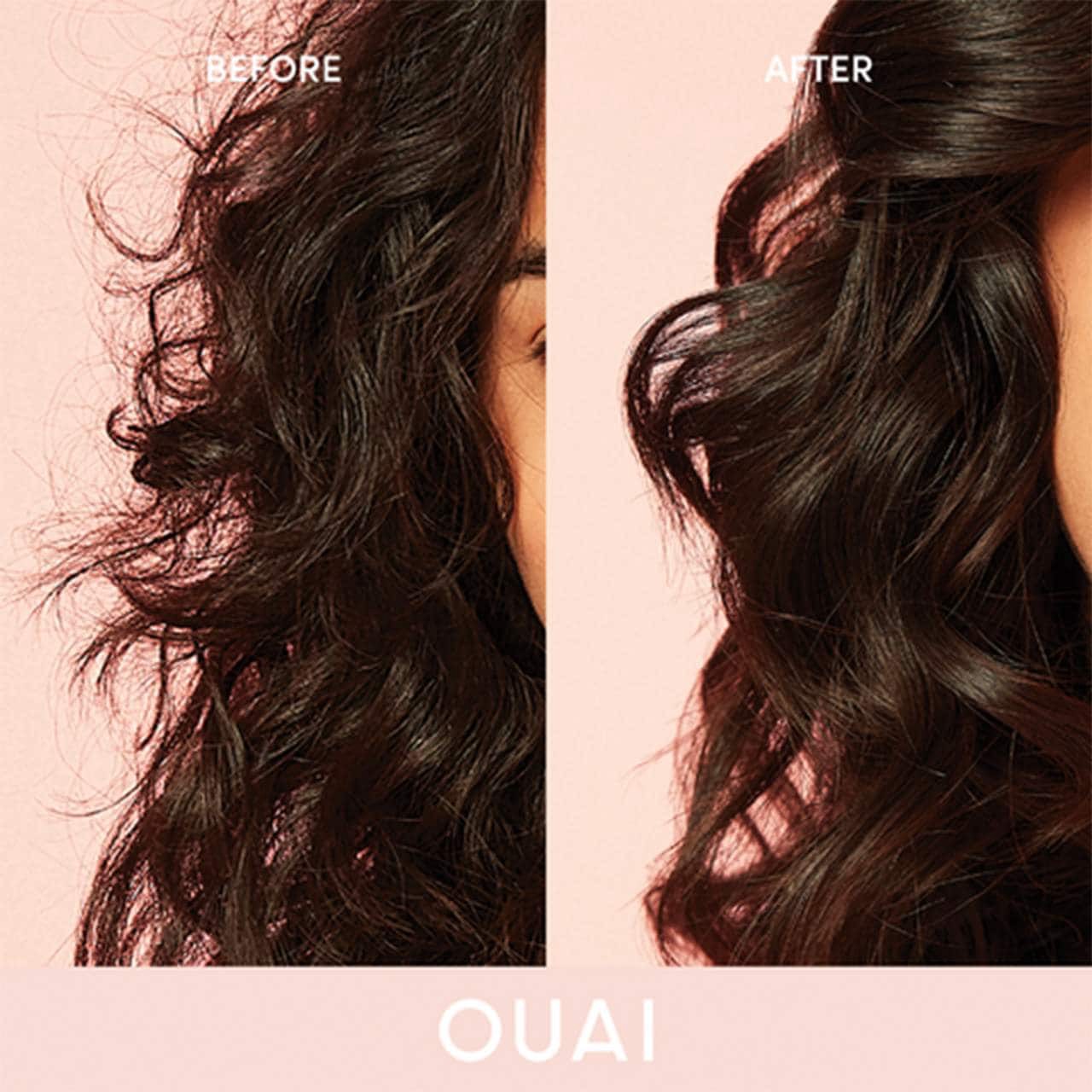 slide 3 of 7, OUAI Mini Anti-Frizz Hair Styling Cream 3 oz / 89 ml,