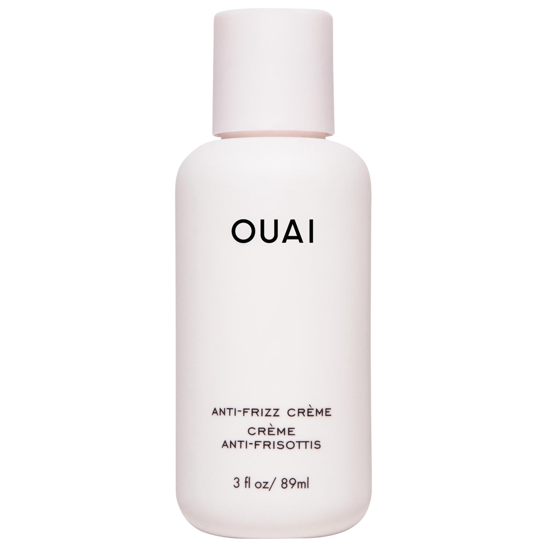 slide 1 of 7, OUAI Mini Anti-Frizz Hair Styling Cream 3 oz / 89 ml,